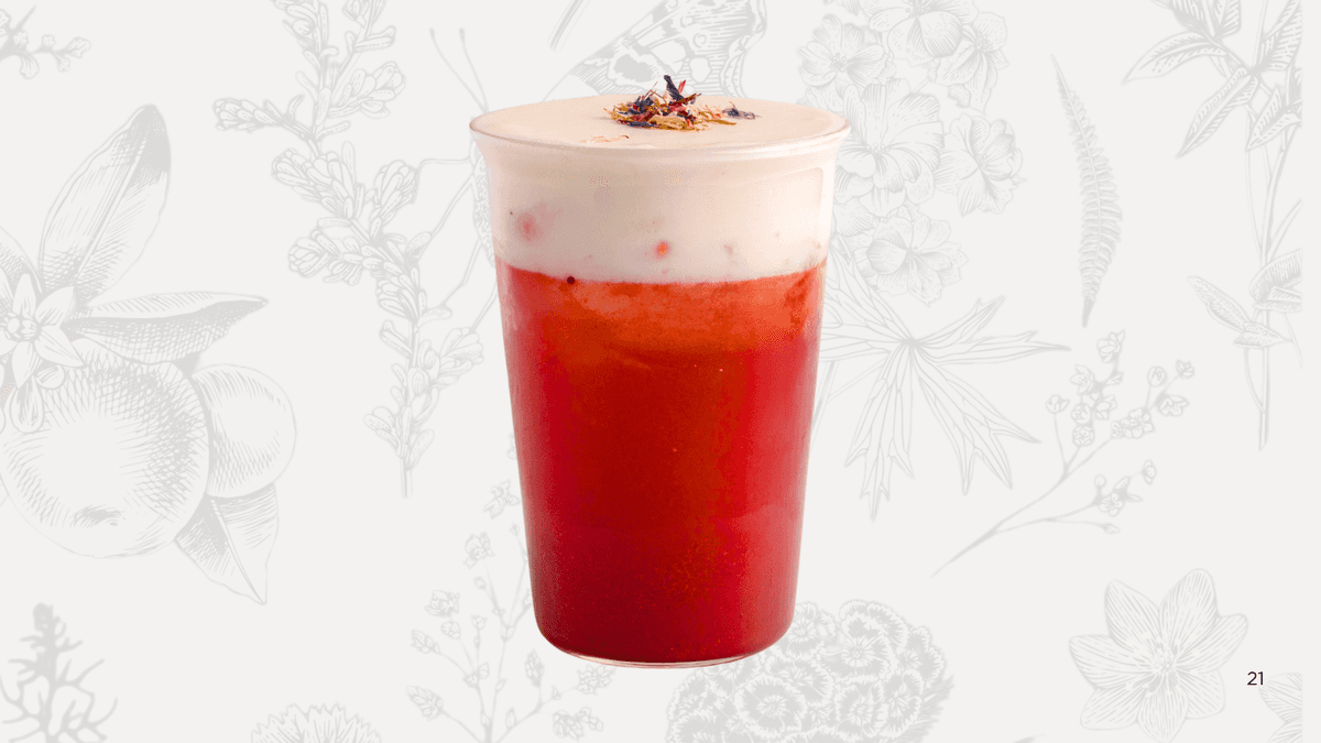 Yogurt Cloud Strawberry Tea