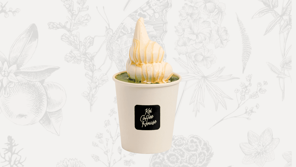 Salted Honey Matcha Soft Serve